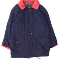 MARCEL CLAIR Womens Oversized Padded Coat EU 40 Medium Navy Blue Polyester Vintage Marcel Clair and Second-Hand Marcel Clair from Messina Hembry 