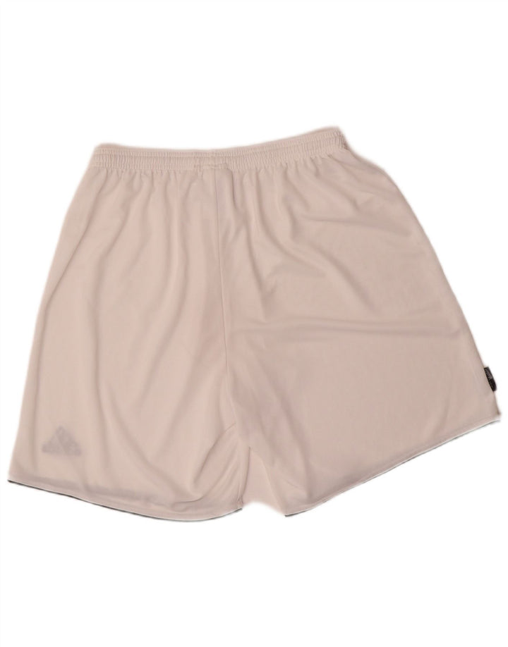Pantaloni scurți sport pentru bărbați Adidas Climalite, mari, alb, din poliester