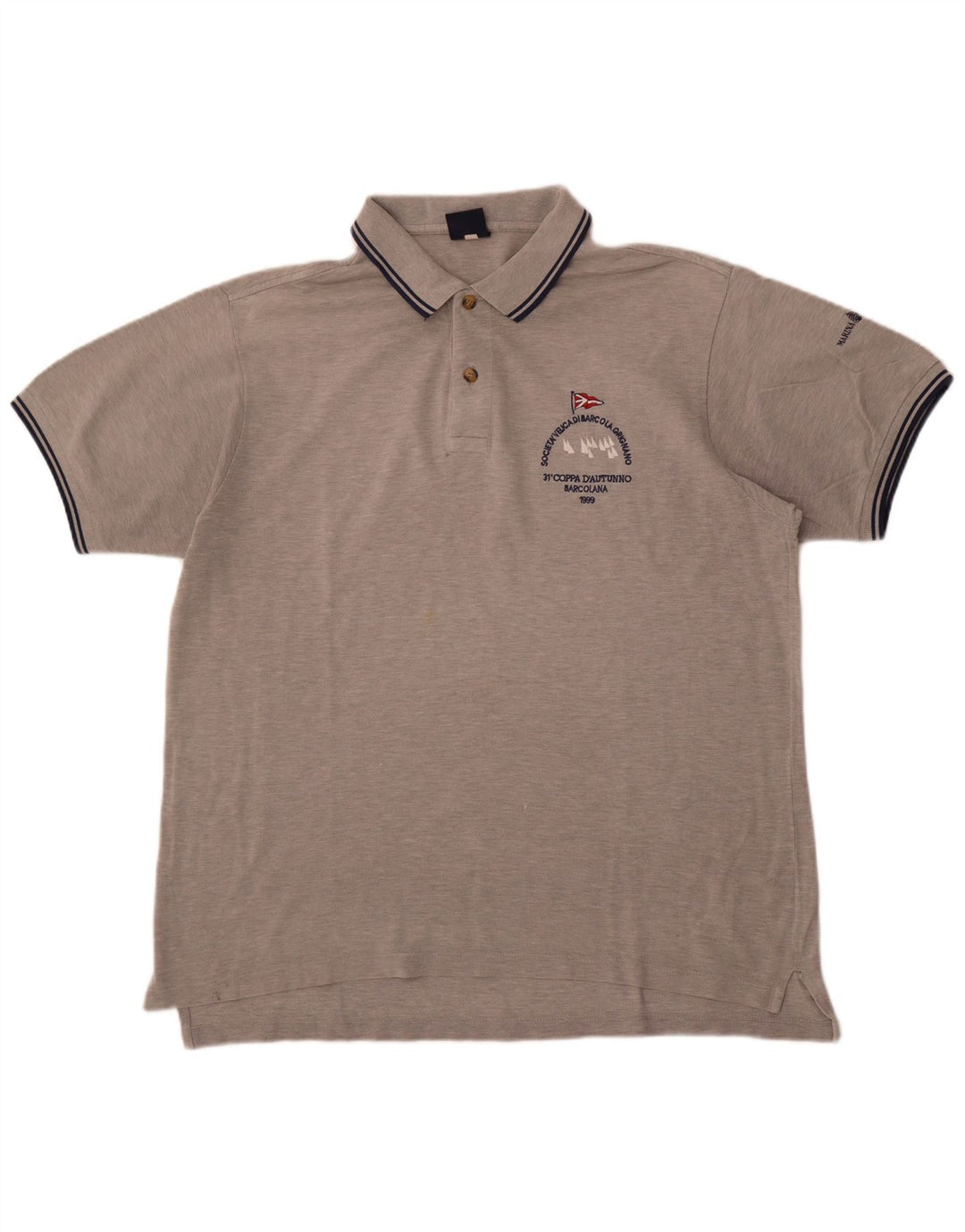 Marina Yachting Mens Polo Shirt Large Grey