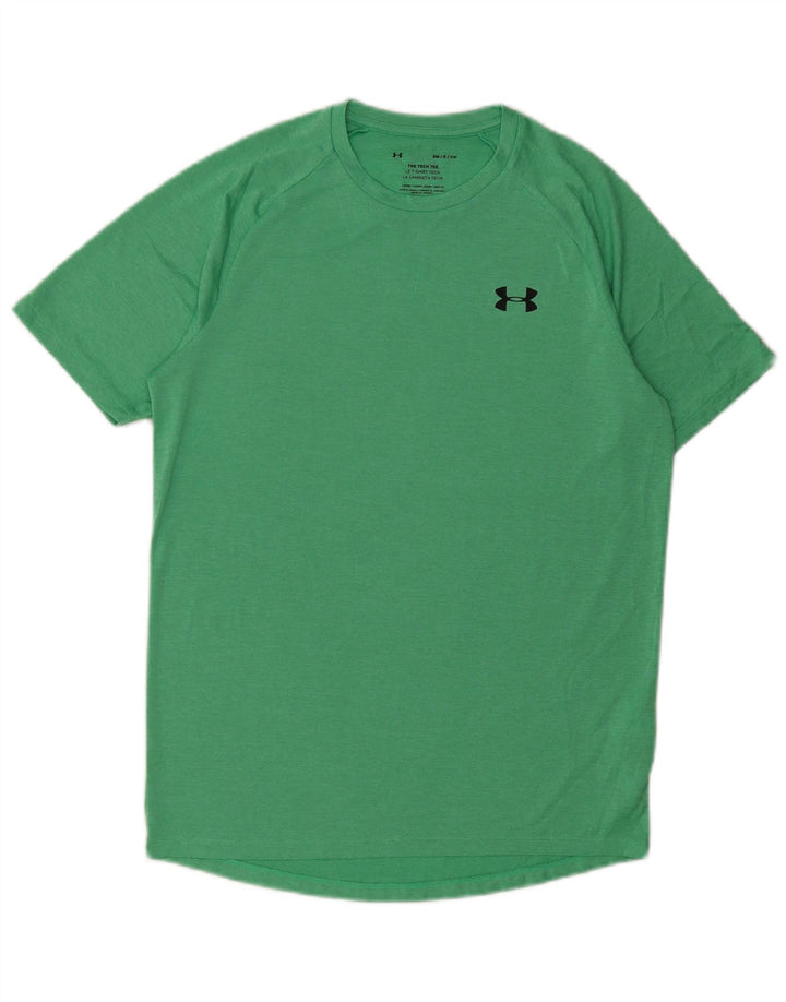 Under Armour Mens Loose Fit T-Shirt Top Small Green Polyester