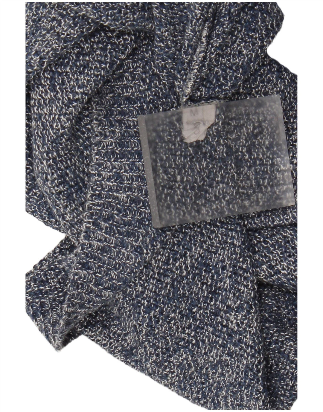Vintage Womens Oversized Oversized Vest Tank Top UK 14 Medium Blue Flecked