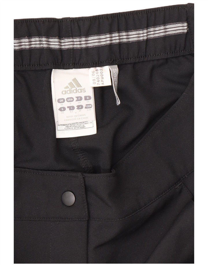 Pantaloncini Adidas Climalite da donna UK 10 Small W30 poliestere nero