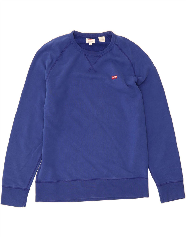 LEVI'S Mens Sweatshirt Jumper Small Blue Vintage Levi's and Second-Hand Levi's from Messina Hembry 