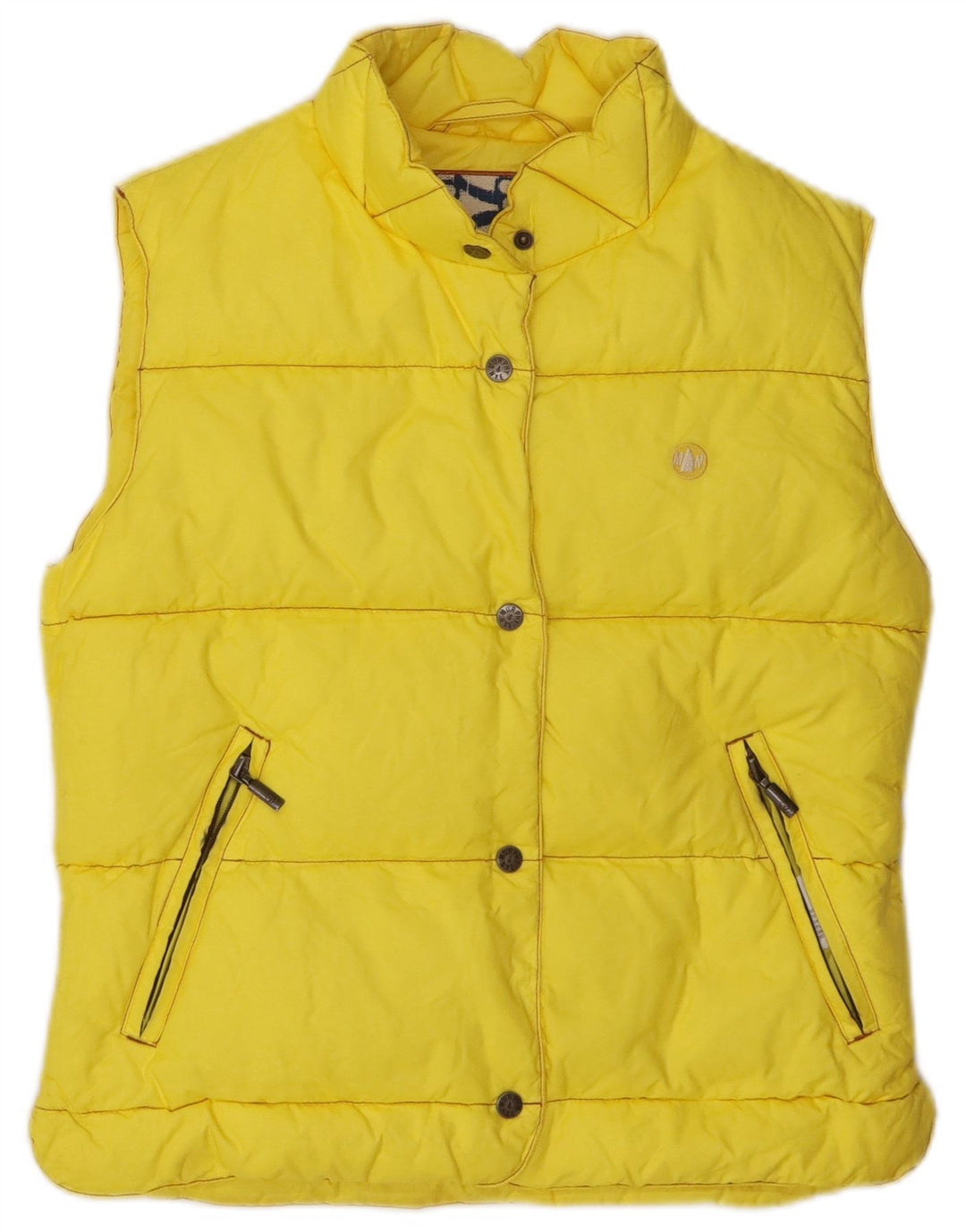 Murphy & Nye Damen Wattierte Weste UK 10 Small Gelbes Nylon