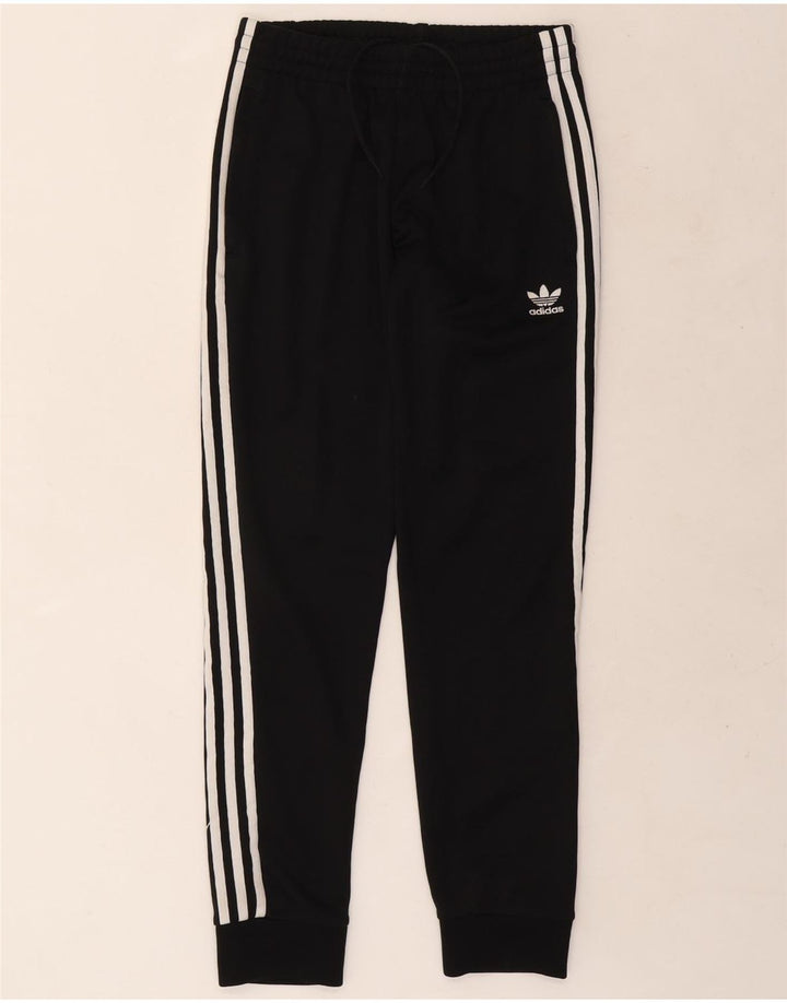 Adidas Mens Tracksuit Trousers Joggers Small Black Polyester