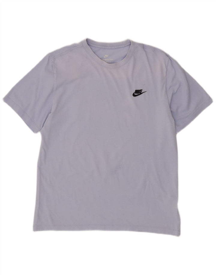 NIKE Mens T-Shirt Top Medium Blue Cotton