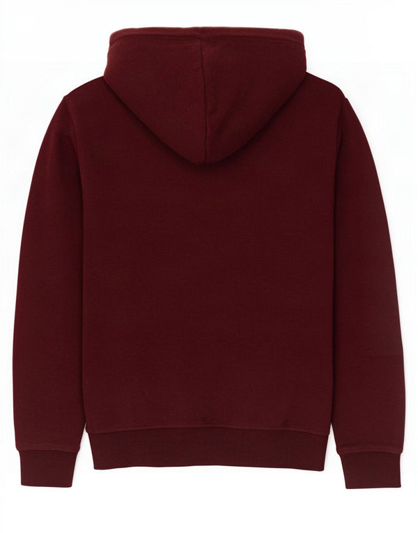 Maglione con cappuccio e zip da uomo Superdry in cotone marrone medio