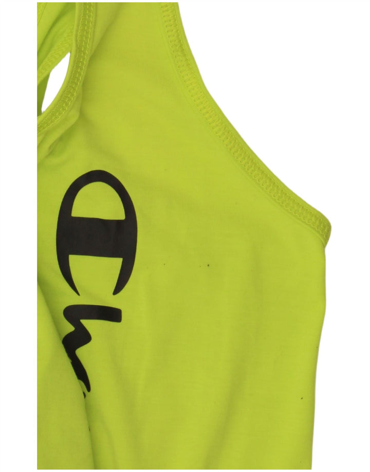 Champion Womens Graphic Vest Top UK 14 Large Green