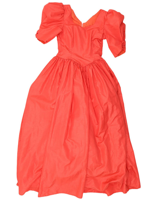 Vintage damska sukienka Maxi Princess UK 10 Small Pink
