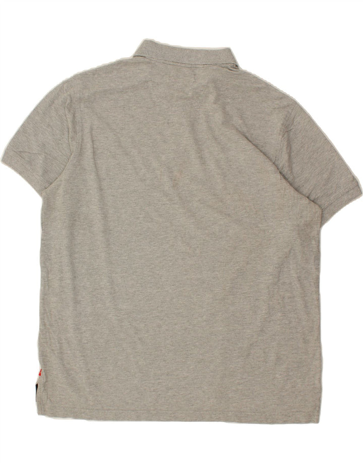 IZOD Mens Heritage Polo Shirt XL Grey Cotton Vintage Izod and Second-Hand Izod from Messina Hembry 