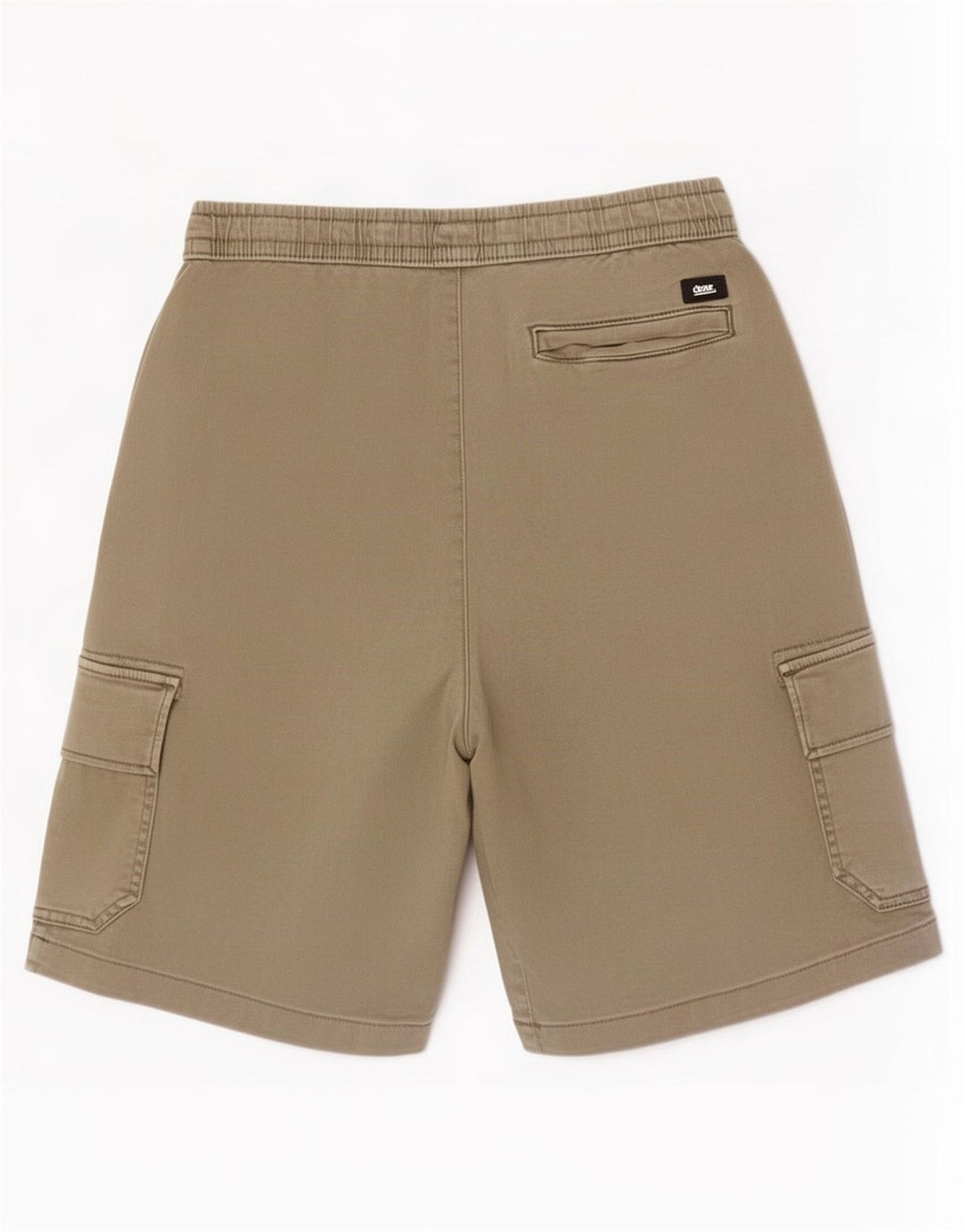 Zara Mens Cargo Shorts Pequeno W30 Algodão Cáqui