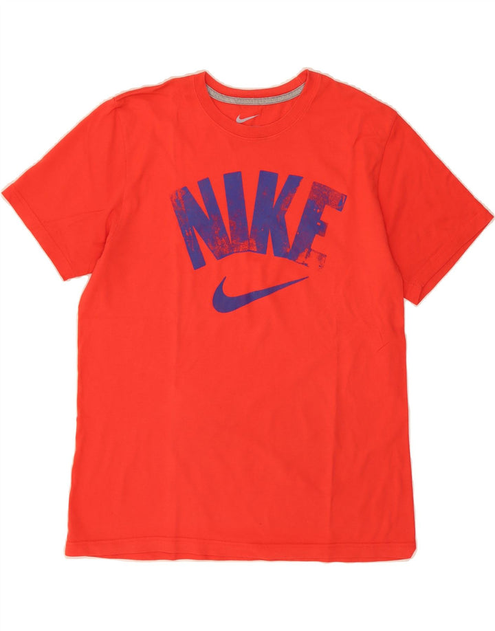 NIKE Mens Standard Fit Graphic T-Shirt Top Large Red Vintage Nike and Second-Hand Nike from Messina Hembry 