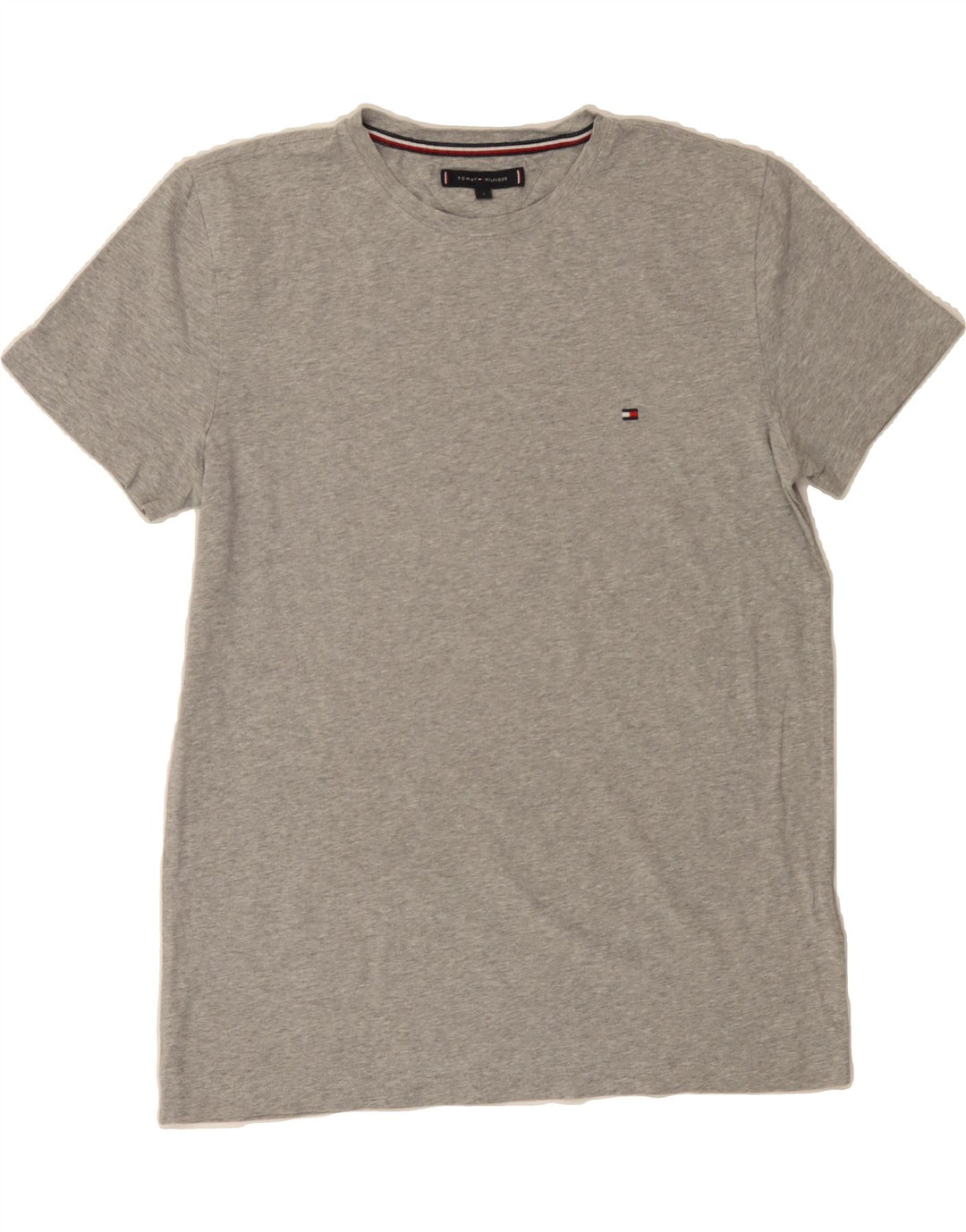 TOMMY HILFIGER Mens T-Shirt Top Large Grey Cotton Vintage Tommy Hilfiger and Second-Hand Tommy Hilfiger from Messina Hembry 