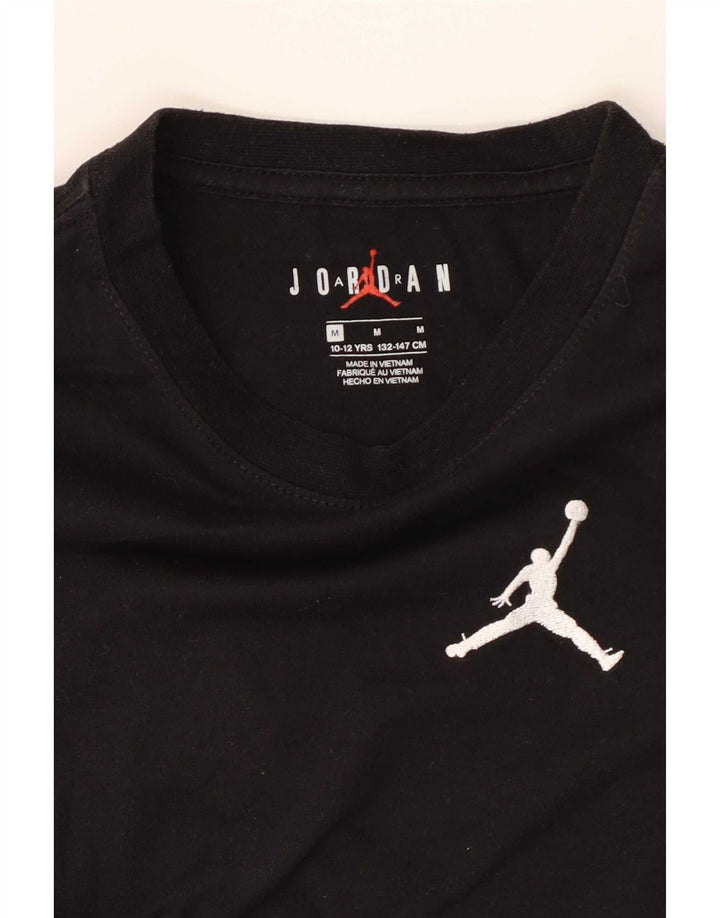 Jordan Boys T-Shirt Top 10-11 Years Medium Black