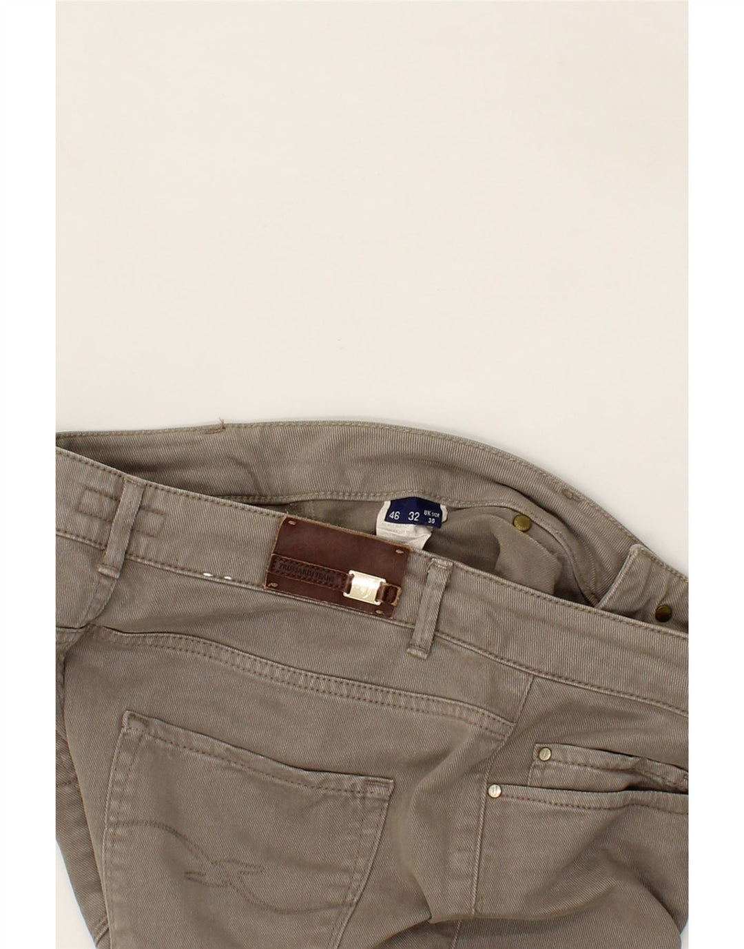 TRUSSARDI Womens Straight Jeans W30 L28 Grey Cotton Vintage Trussardi and Second-Hand Trussardi from Messina Hembry 