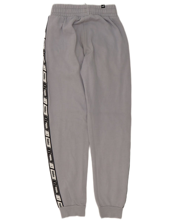 Puma Pantalones De Chándal Gráficos Para Hombre Joggers XS Gris Colorblock Algodón