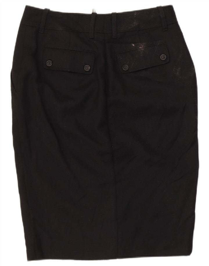 Gonna a tubino grafica da donna Belstaff IT 44 media W30 lana nera