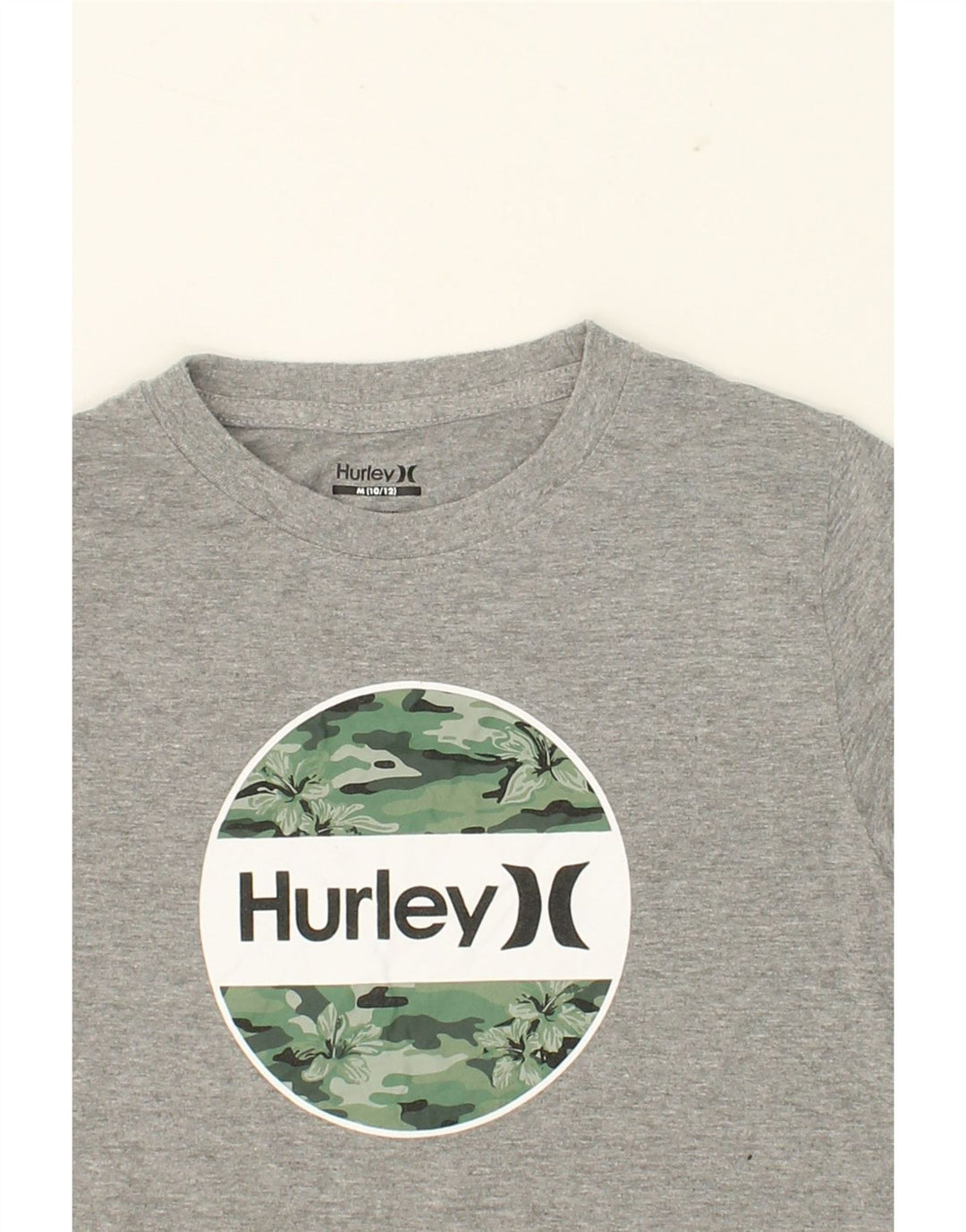 HURLEY Boys Graphic T-Shirt Top 10-11 Years Medium  Grey Vintage Hurley and Second-Hand Hurley from Messina Hembry 