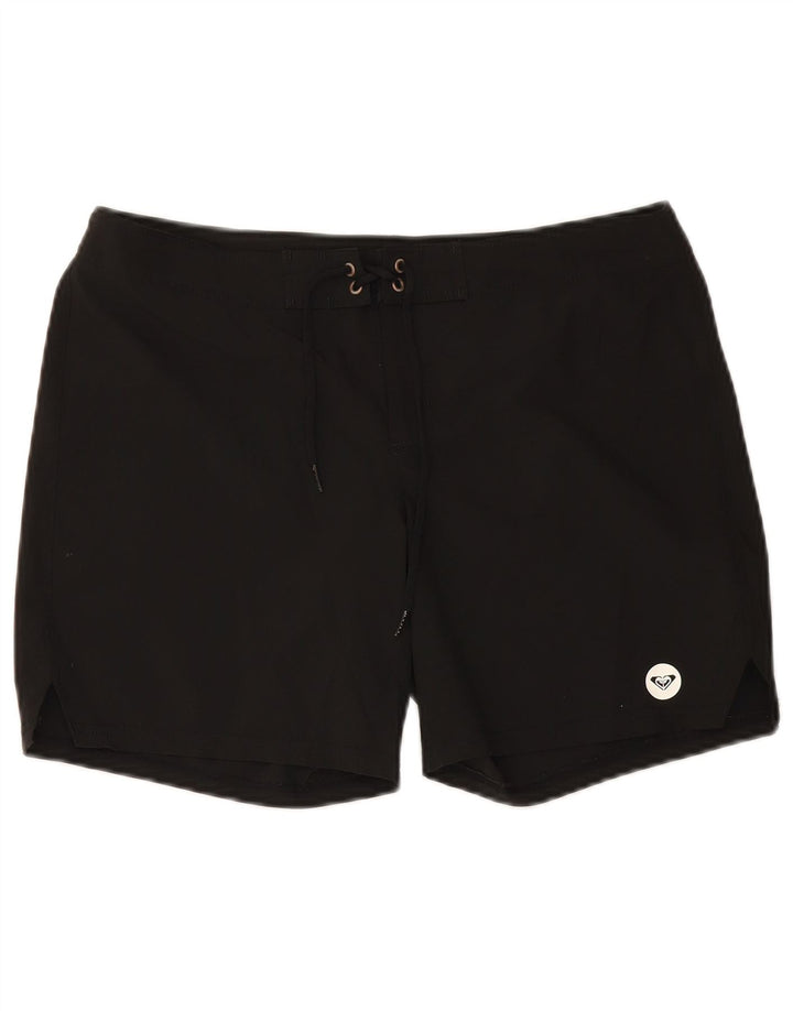 Roxy Damen Badeshorts UK 14 Medium Schwarz Polyester