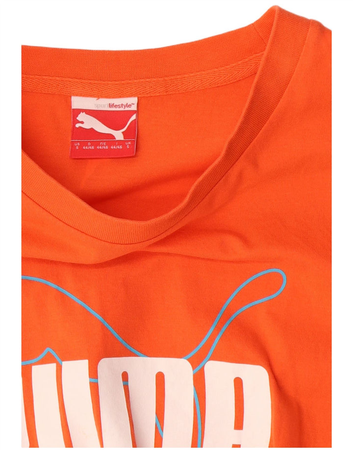 Tricou grafic Puma pentru bărbați Top mic portocaliu