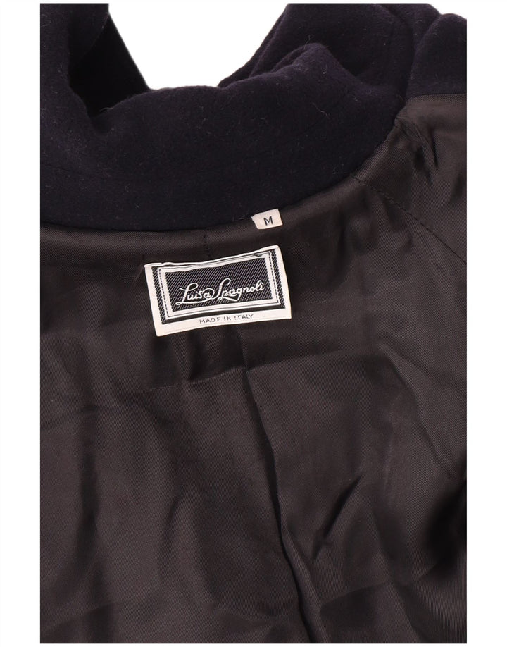 Luisa Spagnoli Womens Overcoat UK 14 Medium Navy Blue