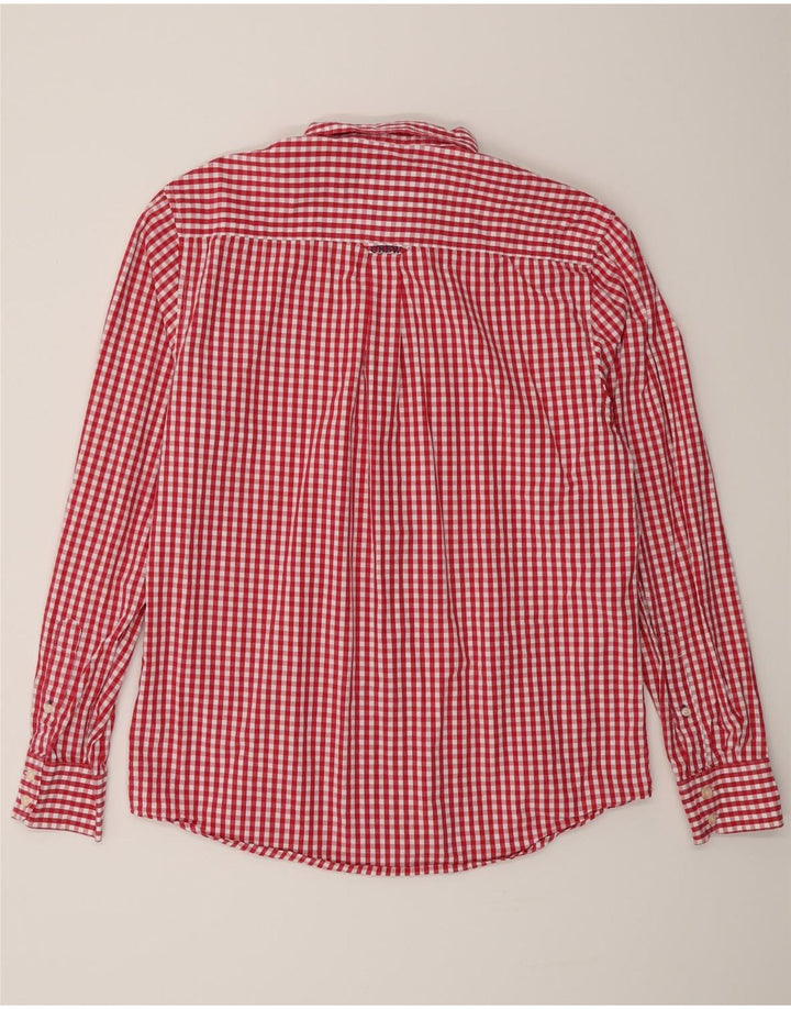 Crew Clothing Herre Classic Fit Shirt Medium Red Gingham Cotton