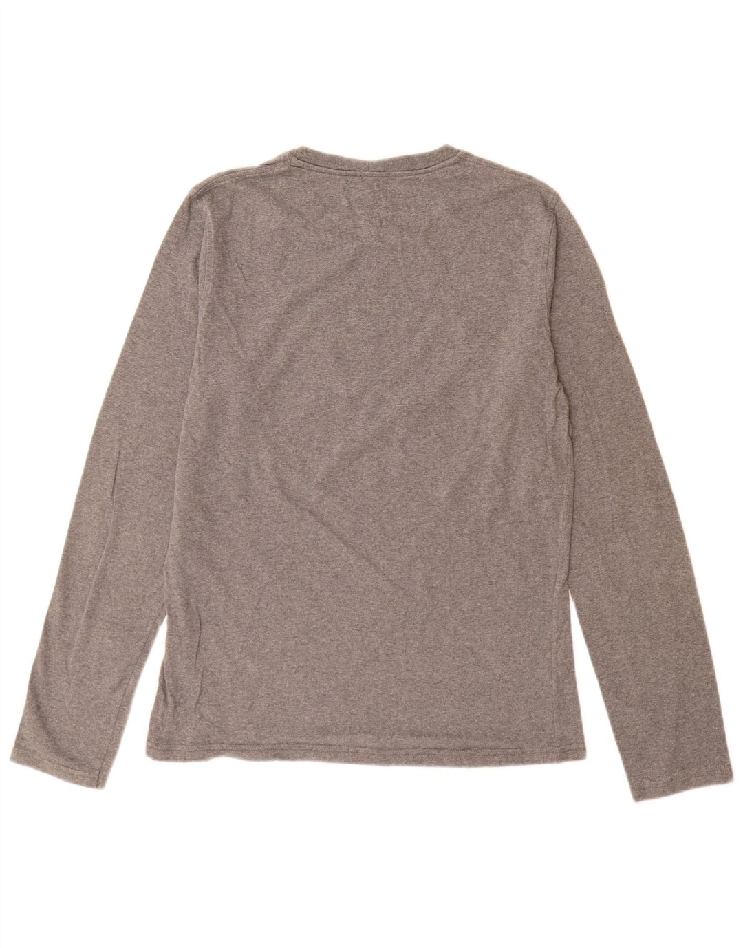 Benetton Boys Graphic Top Long Sleeve 15-16 Years Medium Grey Flecked