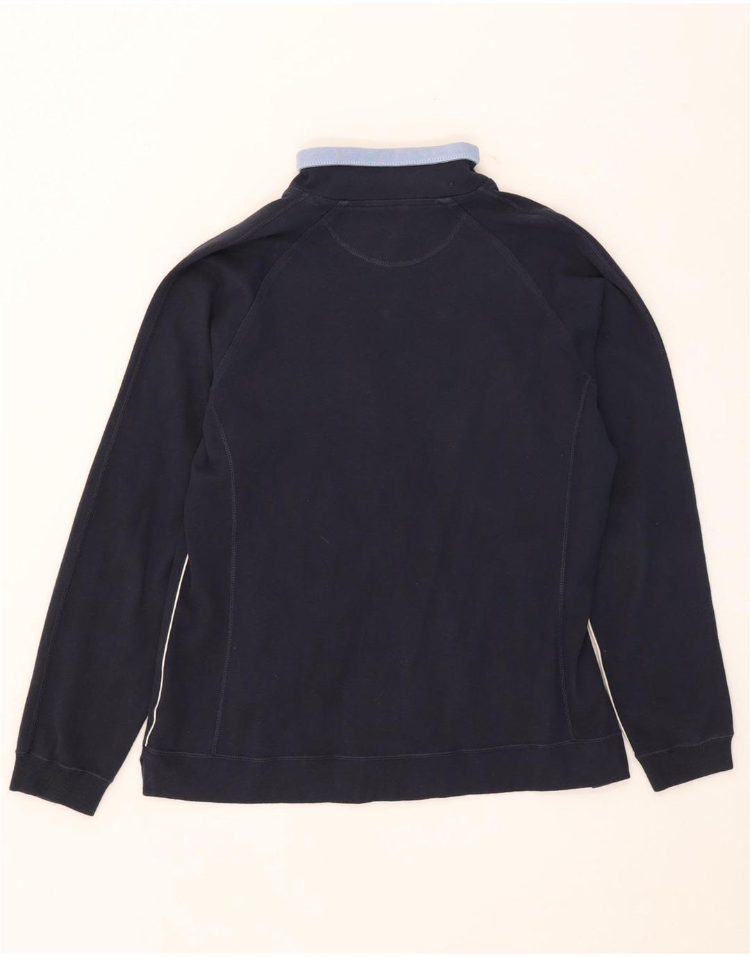 Champion Womens Tracksuit Top Jacket UK 14 Large Navy Blue Colourblock