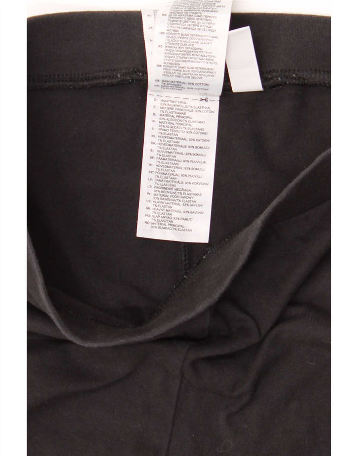 Adidas Womens Leggings UK 10 Small Black Cotton