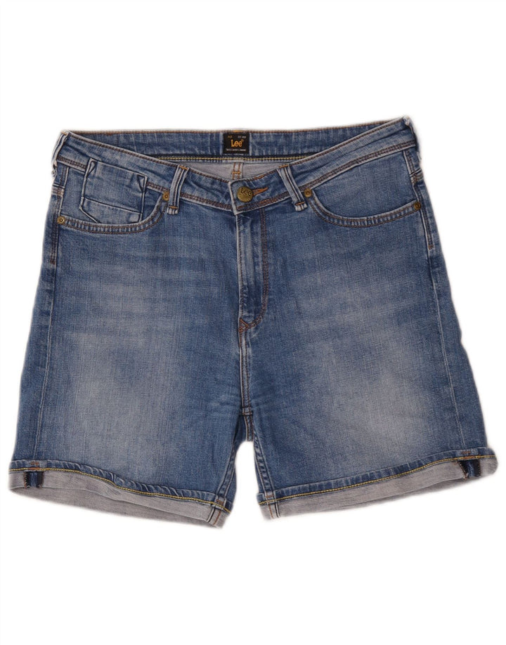 Lee Womens Boyfriend Denim Shorts W29 Medium  Blue Cotton