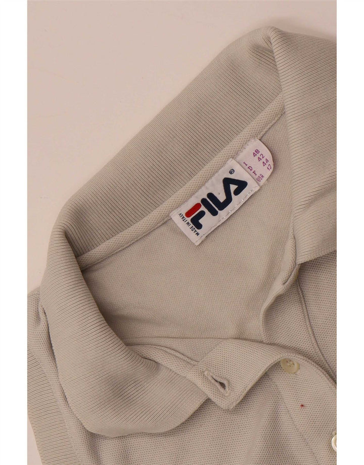 Fila Womens Sleeveless Polo Shirt US 12 Large Grey