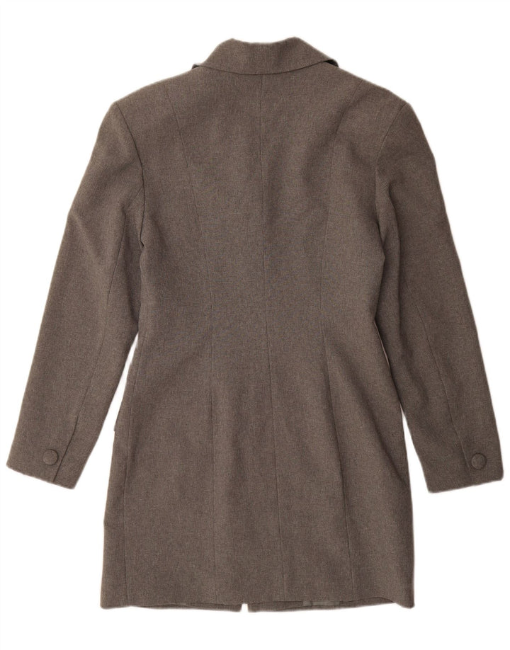 Vintage Womens Overcoat IT 42 Medium Grey