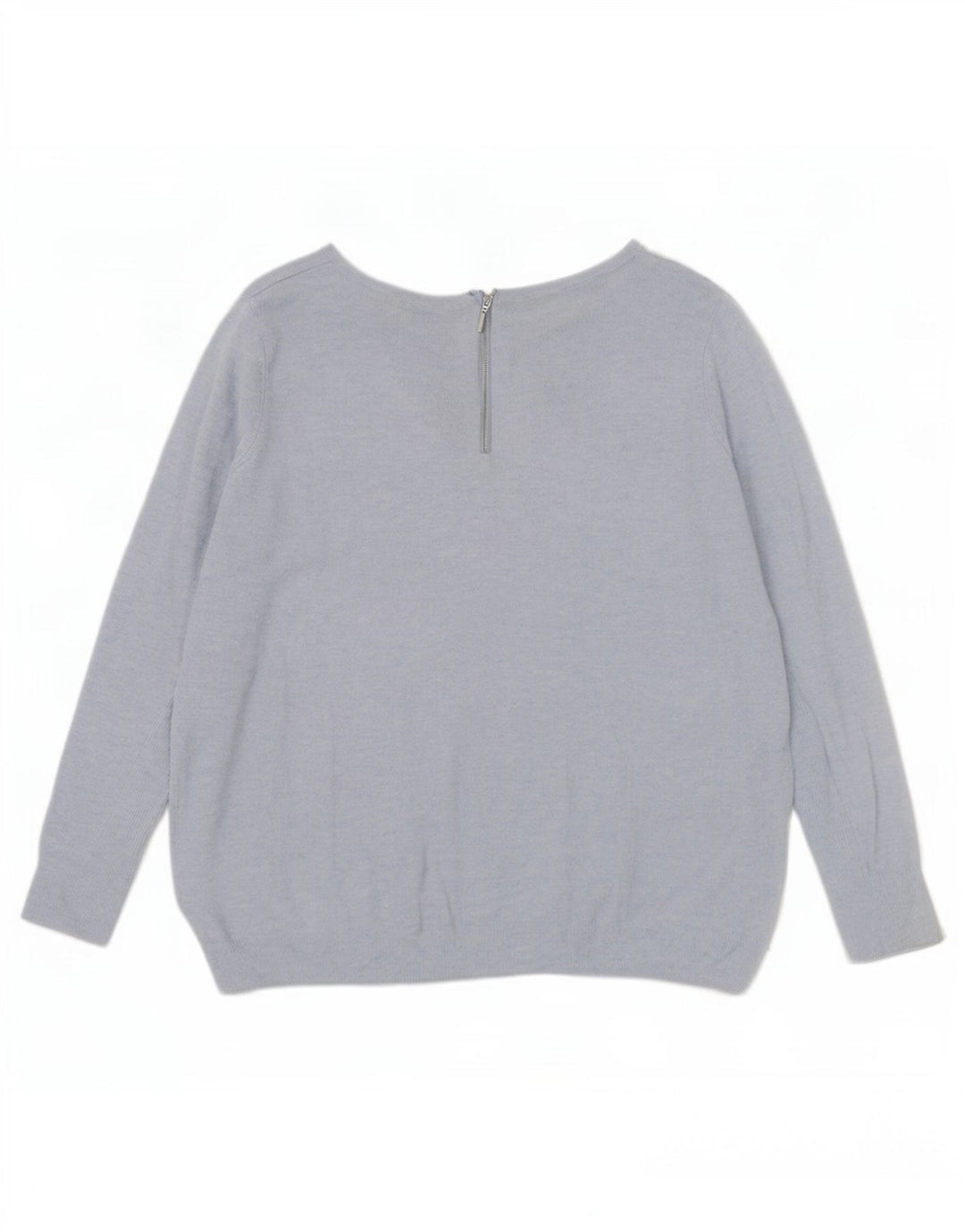 Marks & Spencer Womens Oversized Boat Neck Jumper Sweater UK 10 Small Blue