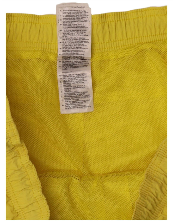 Adidas Mens Swimming Shorts Large  Yellow Nylon