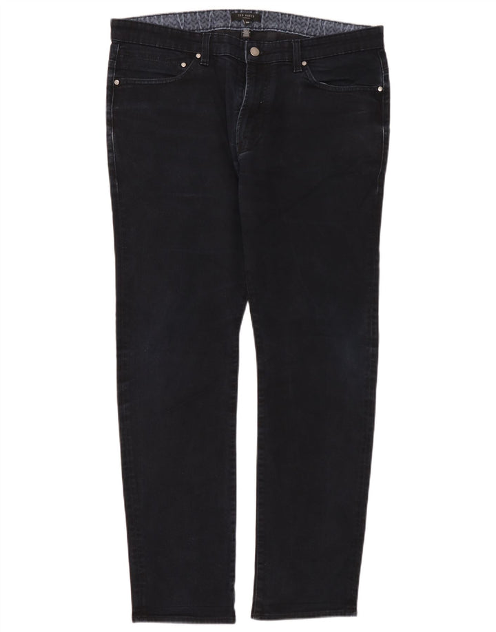 Ted Baker Mens Slim Jeans W36 L32 Navy Blue Cotton