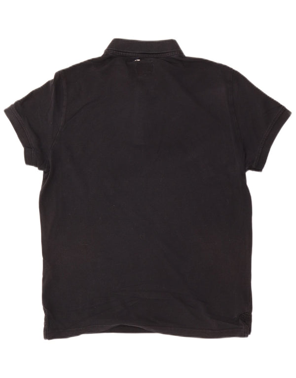 Polo Armani Jeans da uomo su misura in cotone nero medio