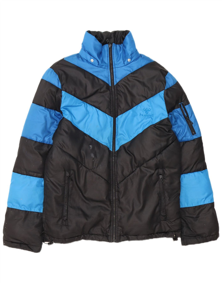 Hummel Veste matelassée pour homme UK 38 Medium Noir Colorblock Polyester
