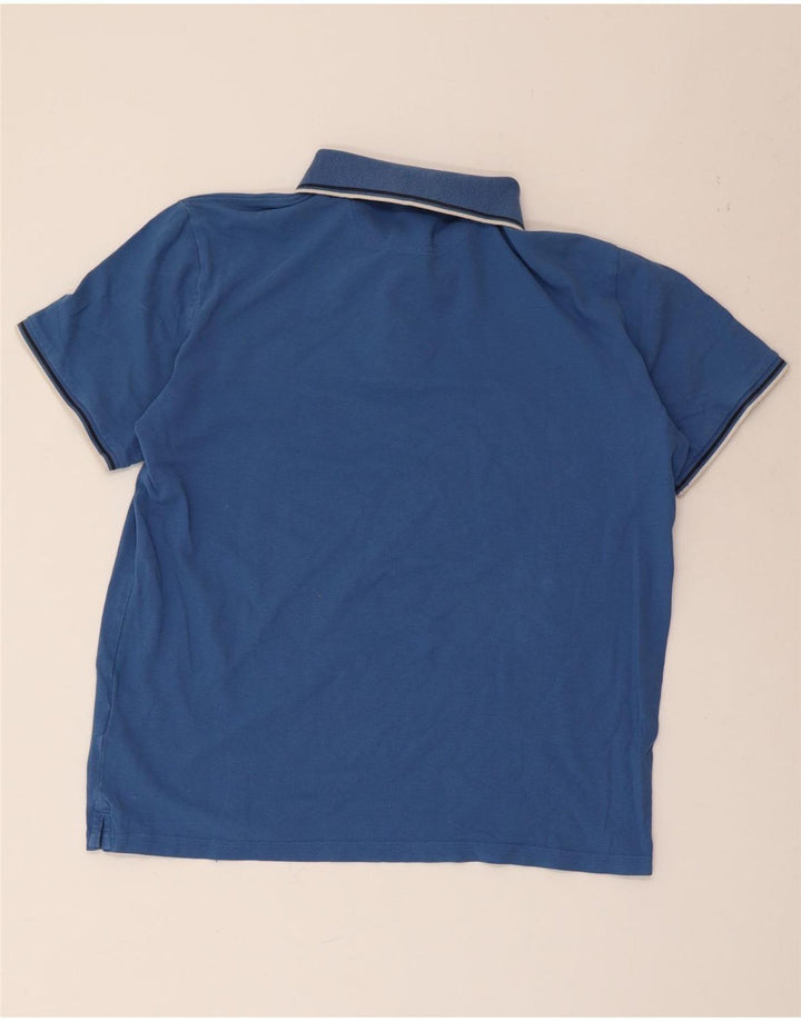 Champion Mens Polo Shirt Large Blue Cotton