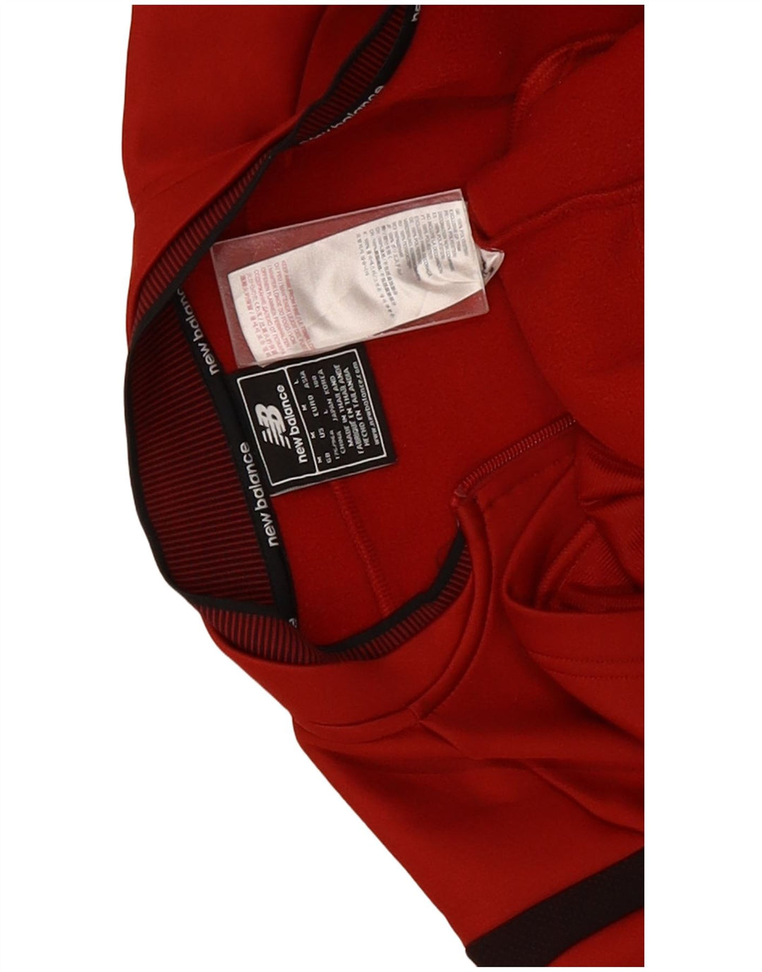 Giacca da ginnastica da uomo con grafica New Balance Liverpool, colore rosso medio