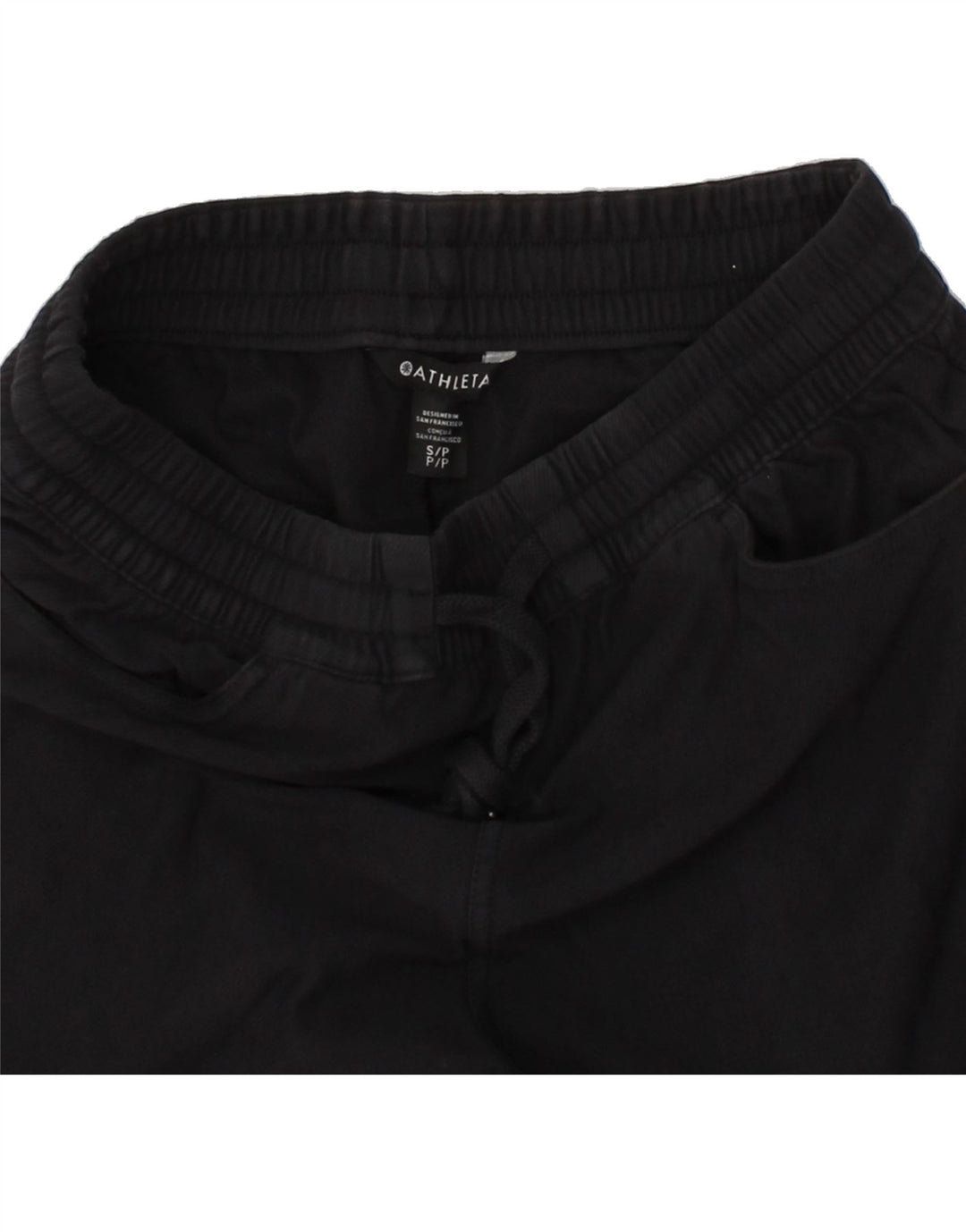 ATHLETA Mens Tracksuit Trousers Small  Black Cotton Vintage Athleta and Second-Hand Athleta from Messina Hembry 