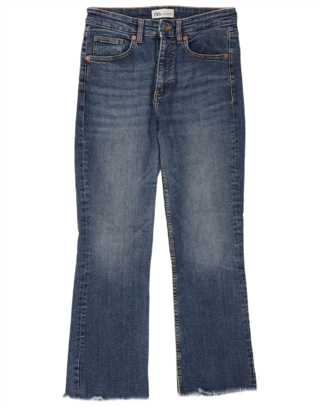 Jeansy damskie Bootcut Zara EU 38 Small W28 L26 Niebieskie