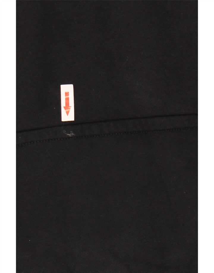 Felpa con cappuccio oversize da uomo Nike Small in cotone nero