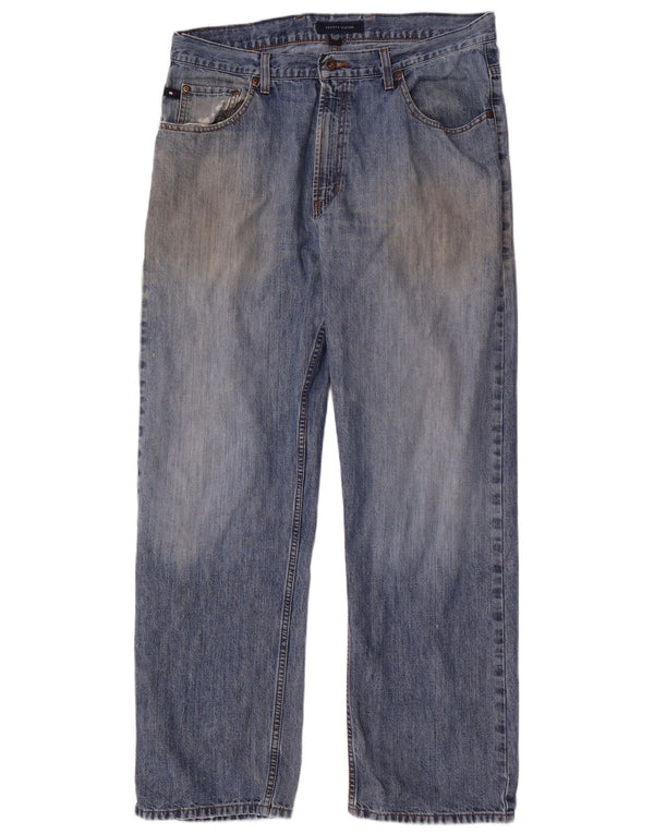 Jeans dritti da uomo Tommy Hilfiger W36 L32 cotone blu