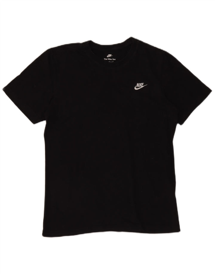 NIKE Herren T-Shirt Top Medium Schwarz Baumwolle