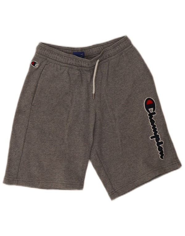 Champion drenge grafiske sportsshorts 11-12 år store grå flækkede bomuld