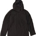 KAPPA Womens Hooded Windbreaker Jacket UK 18 XL Black Polyester Vintage Kappa and Second-Hand Kappa from Messina Hembry 