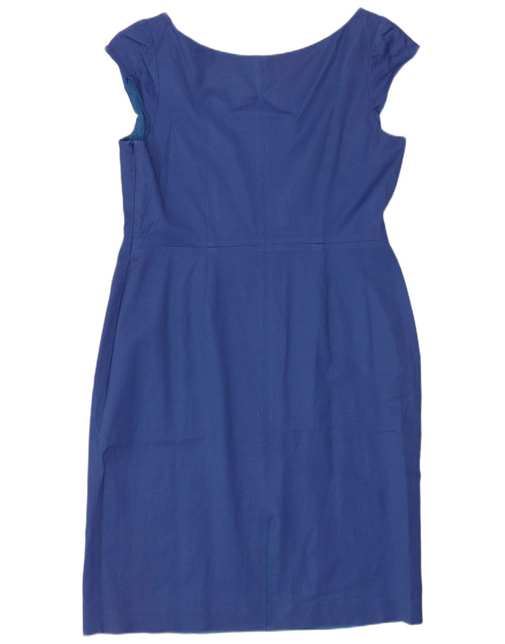 Coast Womens Sheath Dress UK 16 Large  Blue Cotton