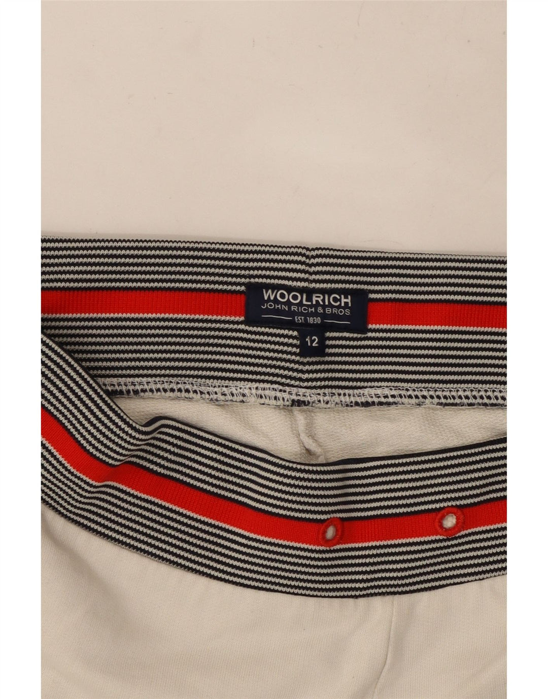 Woolrich Boys Graphic Sport Shorts 11-12 Years  White Cotton