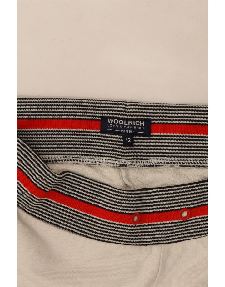 Woolrich Boys Graphic Sport Shorts 11-12 Years  White Cotton