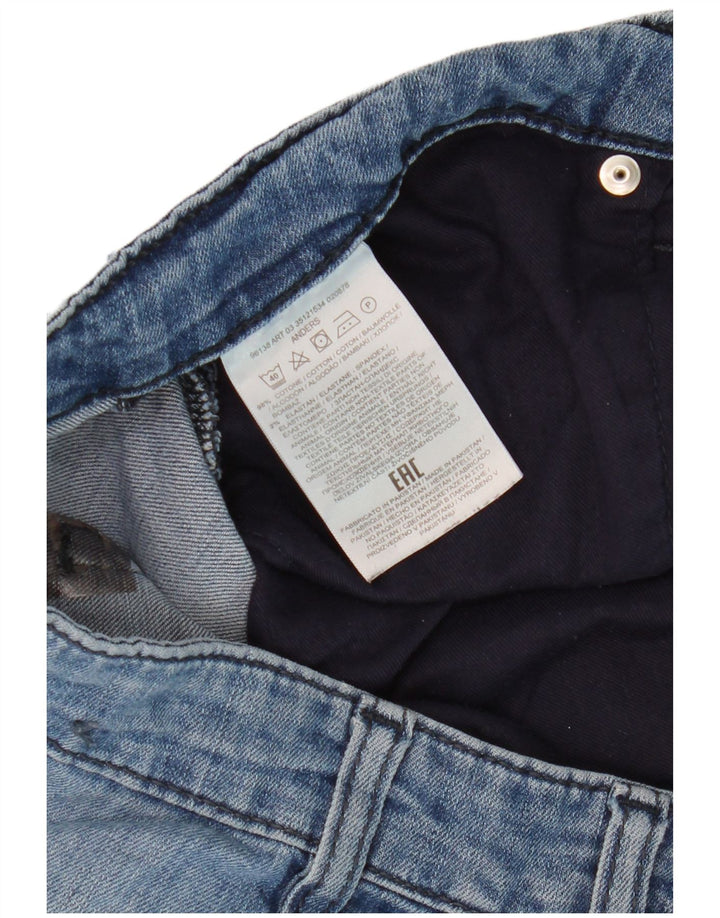 Gas Mens Straight Jeans W36 L29 Blue Cotton